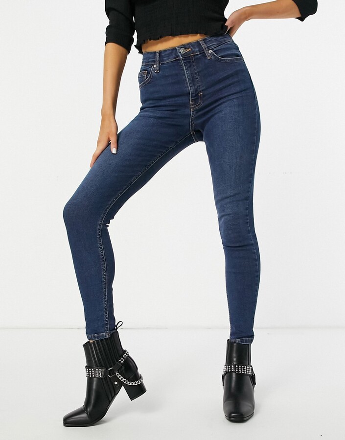 Topshop Jamie jeans in indigo - ShopStyle