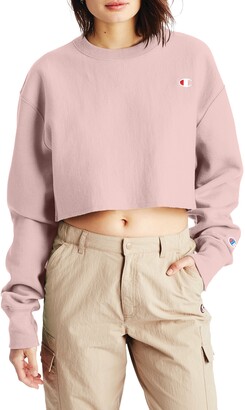 pink champion crewneck