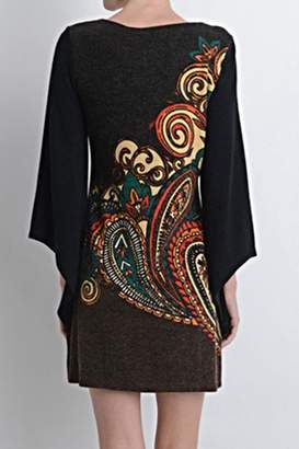 Aryeh Paisley Sweater Dress