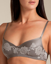 Thumbnail for your product : Carine Gilson Decoupe Matte Satin and Dentelle Soft Cup Bra