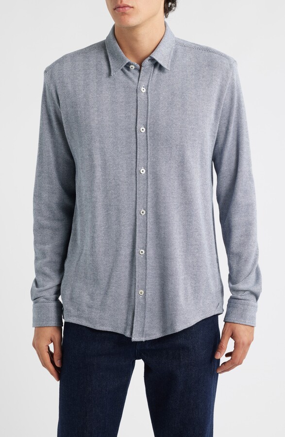 HUGO BOSS Roan Kent Cotton Button-Up Shirt