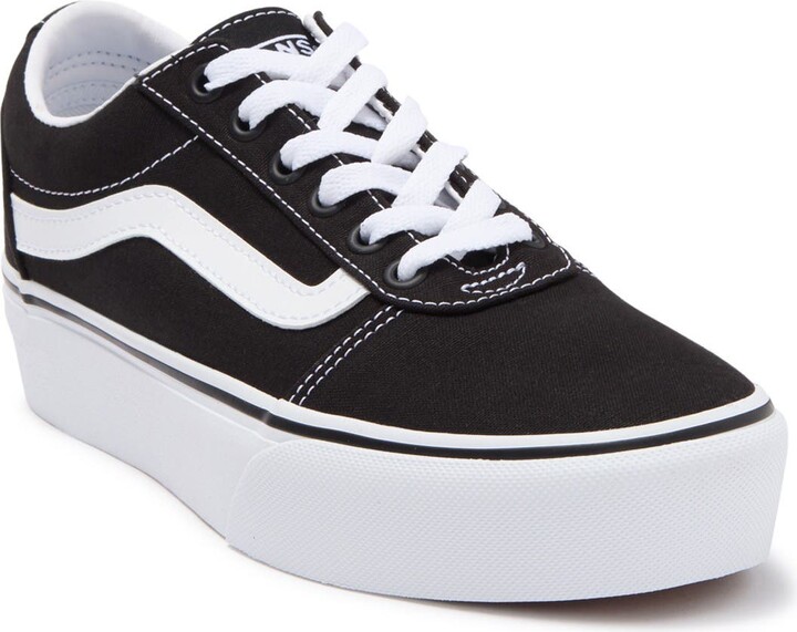 vans ward canvas platform