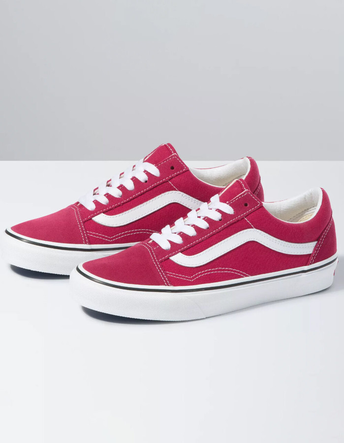 red vans womens size 8
