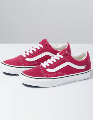 ladies red vans shoes