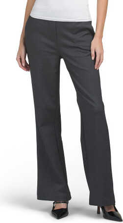 TJMAXX Printed Ponte Pull On Bootcut Pants For Women, Spandex/Polyester/Rayon