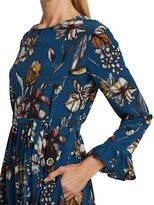 Thumbnail for your product : Max Mara Floral Belted Midi-Dress