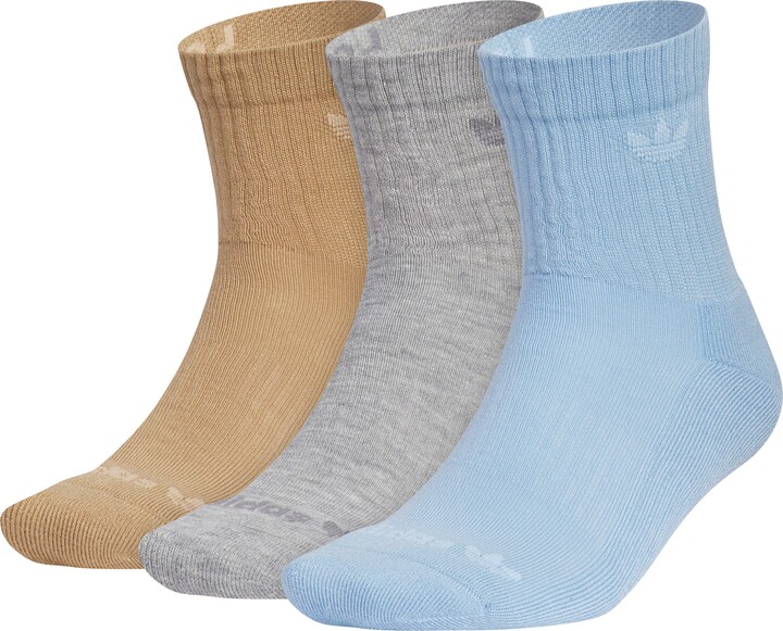 adidas Assorted 3-Pack Trefoil Performance Crew Socks