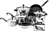Thumbnail for your product : Farberware Classic Series 15-pc. Stainless Steel Cookware Set