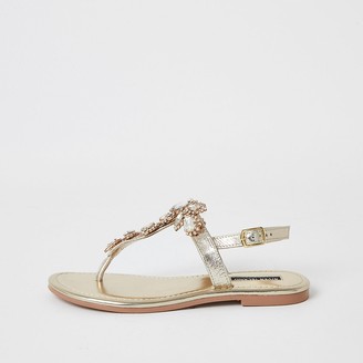 river island embellished sandals