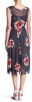 Thumbnail for your product : Soprano Floral Mesh Midi Dress