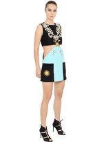 Thumbnail for your product : Fausto Puglisi Swarovski Crystals Wool Crepe Dress