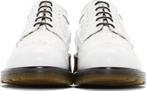 Thumbnail for your product : Studio Pollini White Leather Winchester Derby Brogues