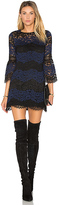 Thumbnail for your product : Cynthia Rowley Striped Lace Mini Dress