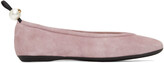 Thumbnail for your product : Nicholas Kirkwood Pink Delfi Ballerina Flats