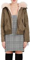 Thumbnail for your product : Yves Salomon Army by Women's Fur-Trimmed & -Lined Bomber Jacket - Bronze, Peach pearl
