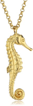 Zoe & Morgan Sea Horse Necklace Gold Pendant on Chain of 27.4cm