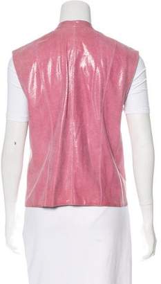 Chanel Embossed Leather Vest