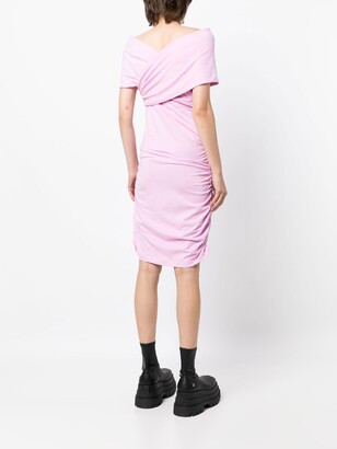 MSGM Ruched Jersey Dress