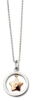 D For Diamond Kid's Star Sterling Silver & Diamond Pendant Necklace