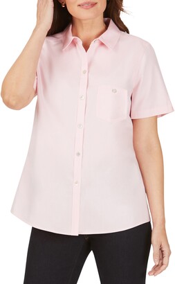Foxcroft Hampton Short Sleeve Non-Iron Shirt