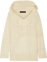 Thumbnail for your product : The Elder Statesman Baja Hooded Cashmere Sweater - Ecru