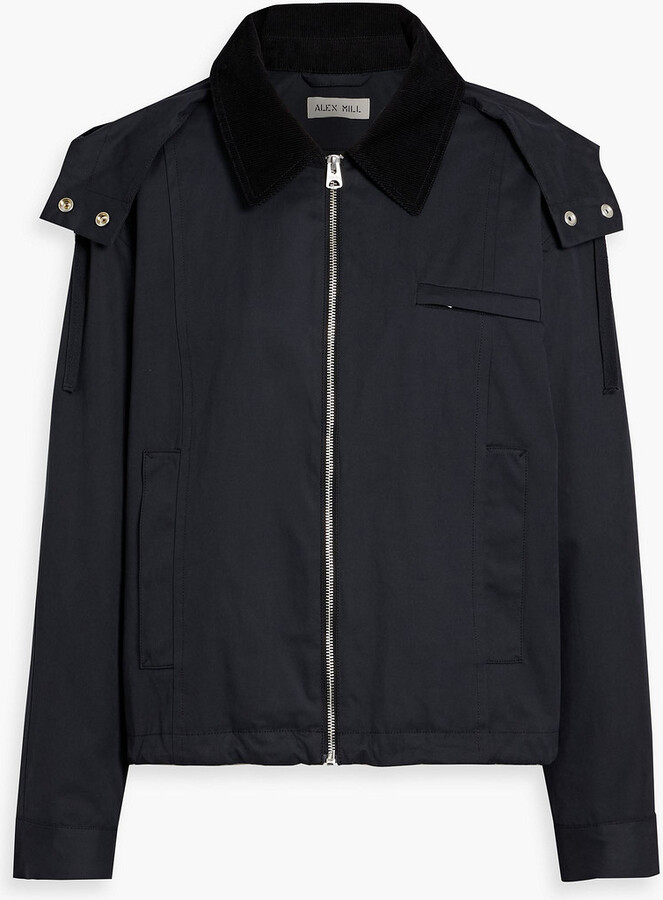 Alex Mill Kenzie corduroy-trimmed cotton-blend hooded jacket