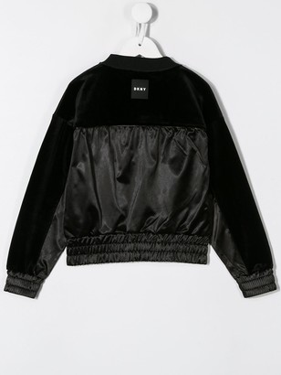 DKNY Ruched Detail Bomber Jacket