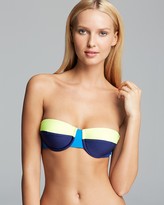 Thumbnail for your product : Splendid Color Block Bandeau Bikini Top