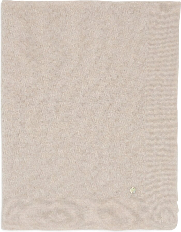 Paz Rodriguez Wool-Blend Knit Blanket