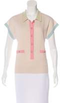 Thumbnail for your product : Chanel Colorblock Cashmere Top