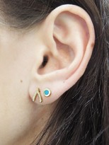 Thumbnail for your product : Jennifer Meyer Diamond Wishbone Stud Earrings - Yellow Gold