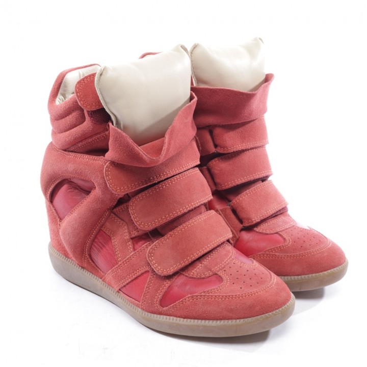 Isabel Marant Beckett Red - ShopStyle Sneakers & Athletic Shoes