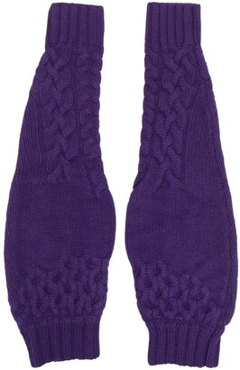 Feng Chen Wang Cable-Knit Arm Sleeves