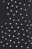 Thumbnail for your product : Adrianna Papell Polka Dot Pleat Detail Sheath Dress