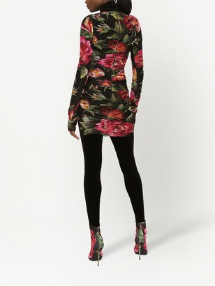 Dolce & Gabbana Floral-Print Minidress
