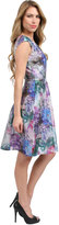 Thumbnail for your product : Kay Unger New York Print Silk Cotton Shirtdress in Blue Multi