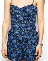 Thumbnail for your product : Jack Wills Botanical Print Playsuit