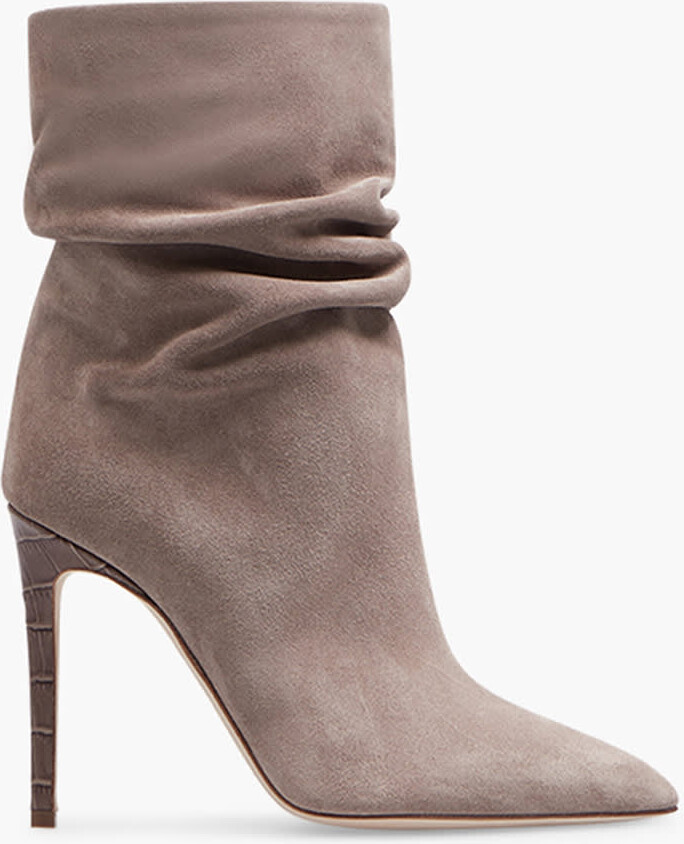 taupe slouch booties