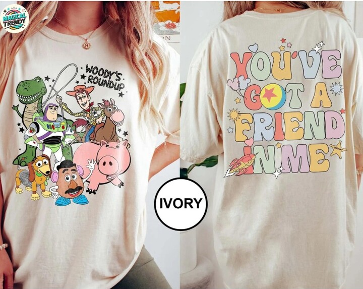 Toy Story Comfort Colors 2 Sided Shirt, Jessie and Buzz Disney Shirt, Toy Story Land Shirt Disneyworld Family Trip Shirts