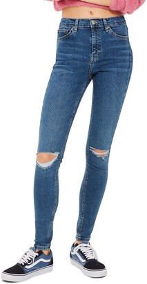 ripped skinny jeans topshop