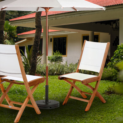 Addilyn Folding Teak Patio Dining Chair