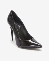 Thumbnail for your product : Giuseppe Zanotti Suede Cone Heel Patent Pump: Black