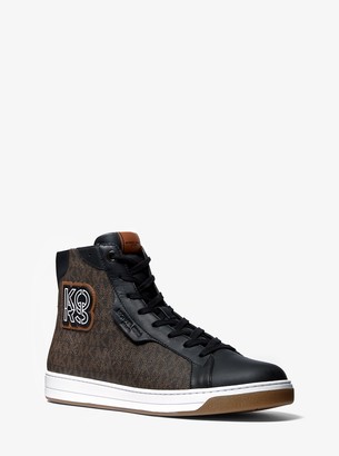 michael kors high top sneakers brown