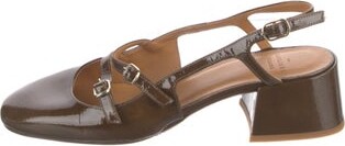 Sézane Patent Leather Slingback Pumps