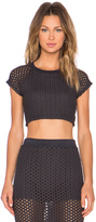 Thumbnail for your product : Monrow x REVOLVE EXCLUSIVE Crochet Crop Top