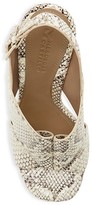 Thumbnail for your product : Mercedes Castillo Hae Snakeskin-Embossed Leather Slingback Sandals