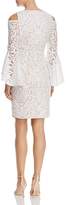 Thumbnail for your product : Aqua Cold-Shoulder Bell-Sleeve Lace Dress - 100% Exclusive