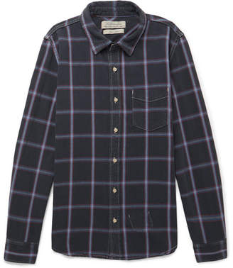 Remi Relief Checked Cotton-flannel Shirt