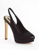 Thumbnail for your product : BCBGMAXAZRIA Ramsey Satin & Crystal Peep-Toe Pumps