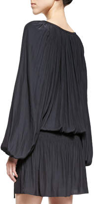Ramy Brook Paris Blouson Drop-Skirt Dress